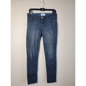 Paige Jeans  Skyline Skinny Mid Rise Stretch Denim Dark Wash Size 29